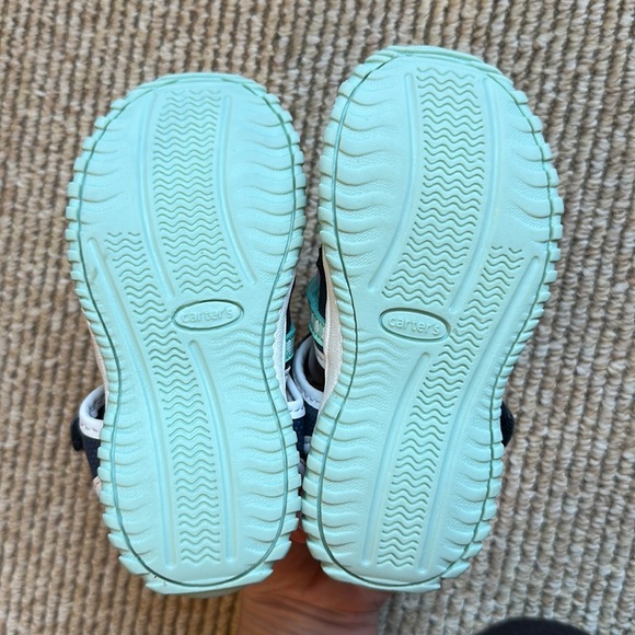 NWOT Carters toddler girl pink and blue and teal sandal sneakers size toddler 8 - Picture 2 of 5